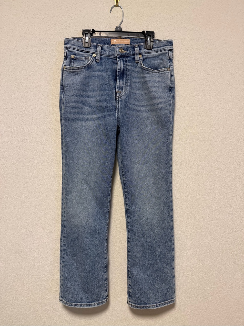 7 For All Mankind Straight Leg Jeans in Classic Blue